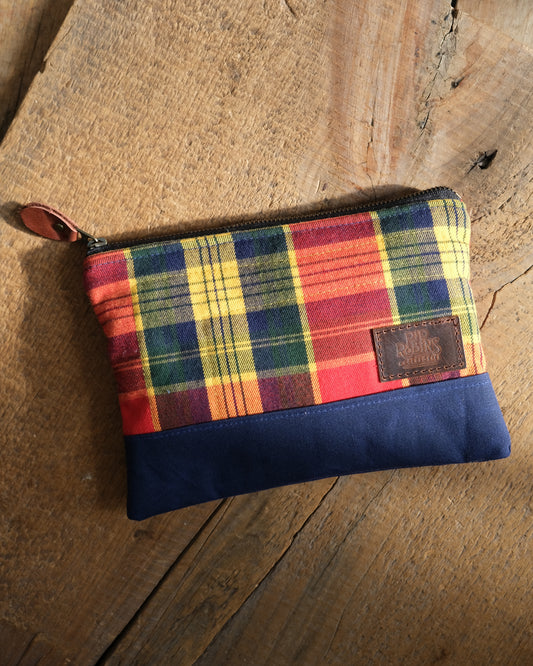 Quilted Tartan Clutch