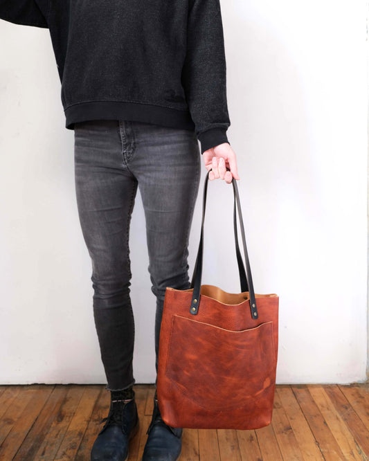 Hot Pepper Leather Everyday Tote No. 11
