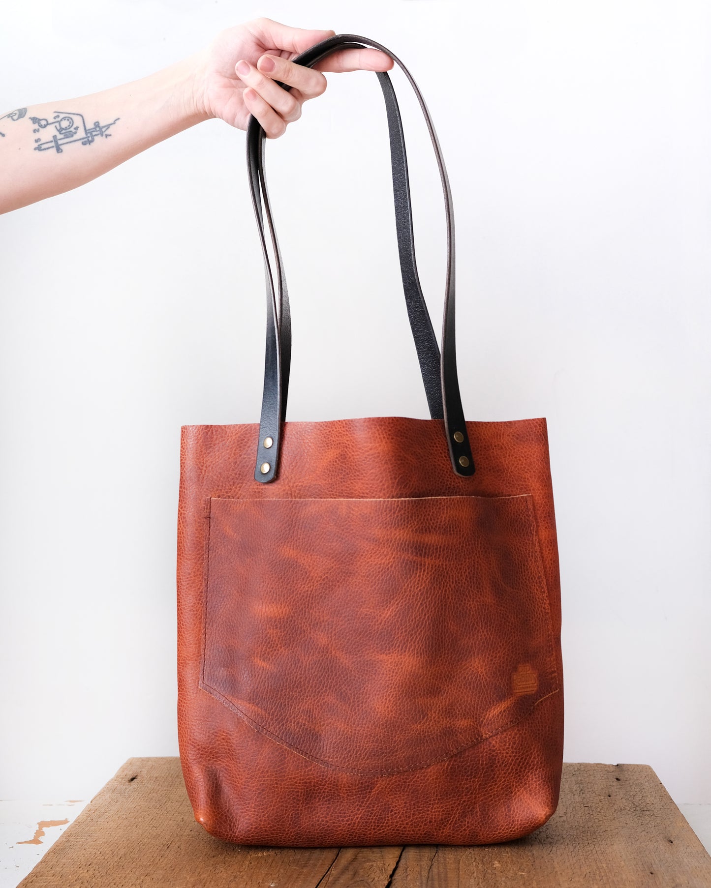 Hot Pepper Leather Everyday Tote No. 11
