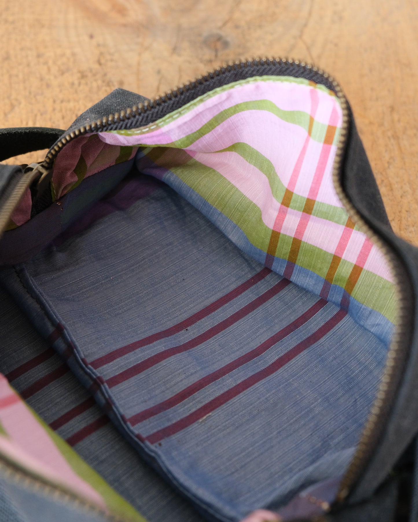 Waxed Canvas Dopp Kit: Black