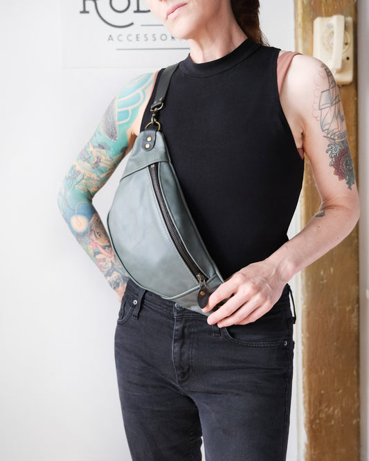 Mini Tabitha: Seafoam Leather