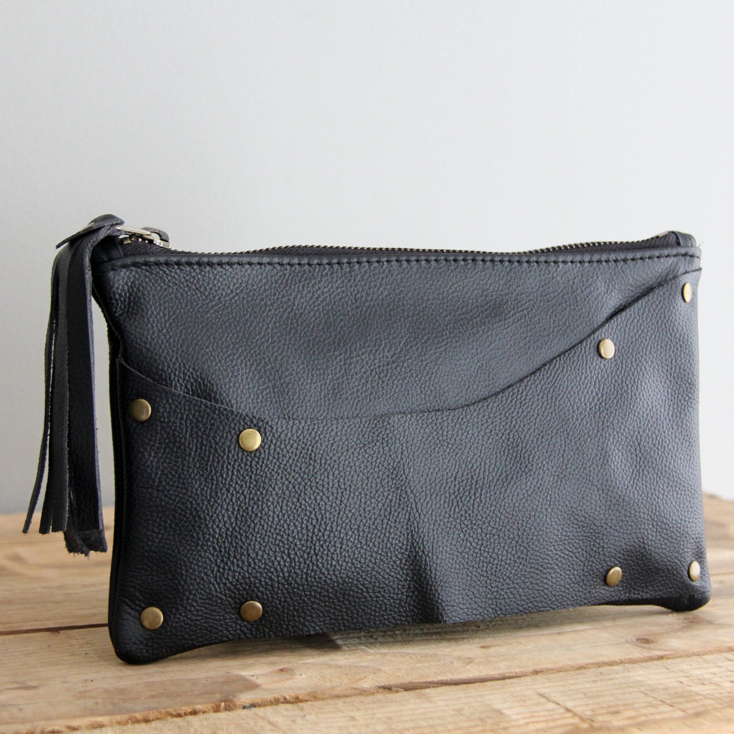 Valerie Clutch: Black Leather
