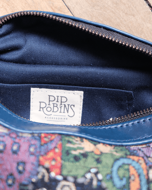 Mini Tabitha: Kitty Cats & Blue Leather