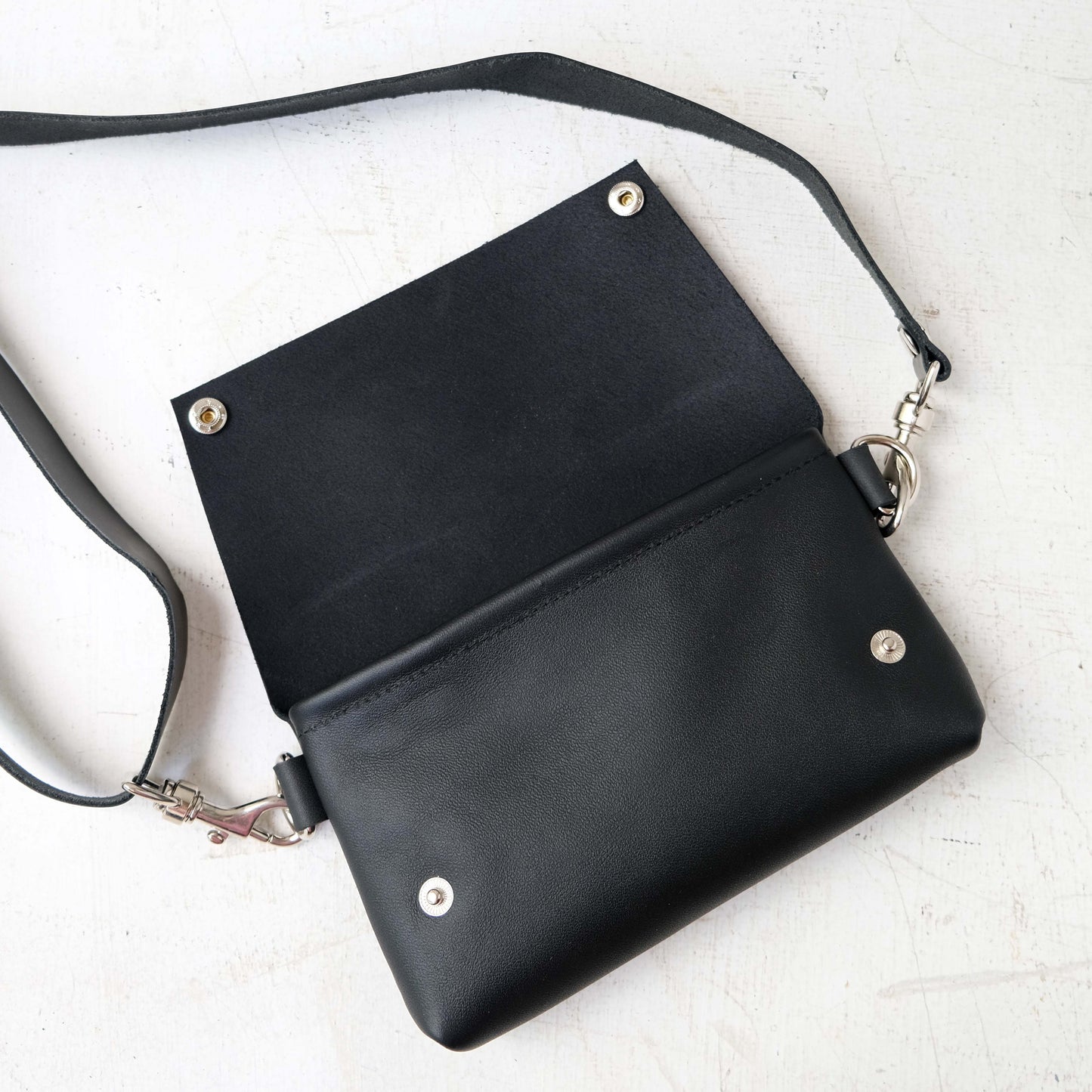 Luna Bag: Black & Silver