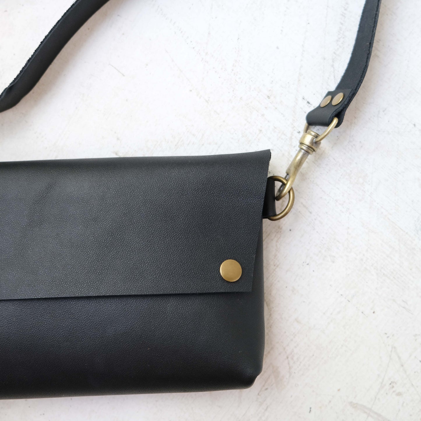 Luna Bag: Black & Brass