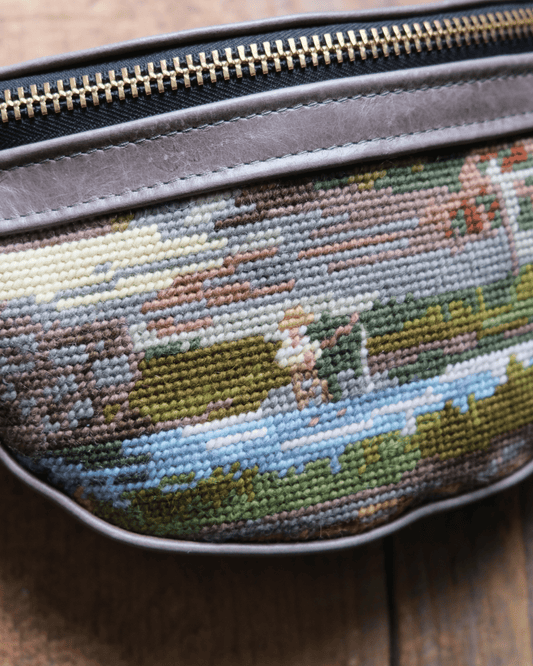 Mini Tabitha: Fishing Needlepoint