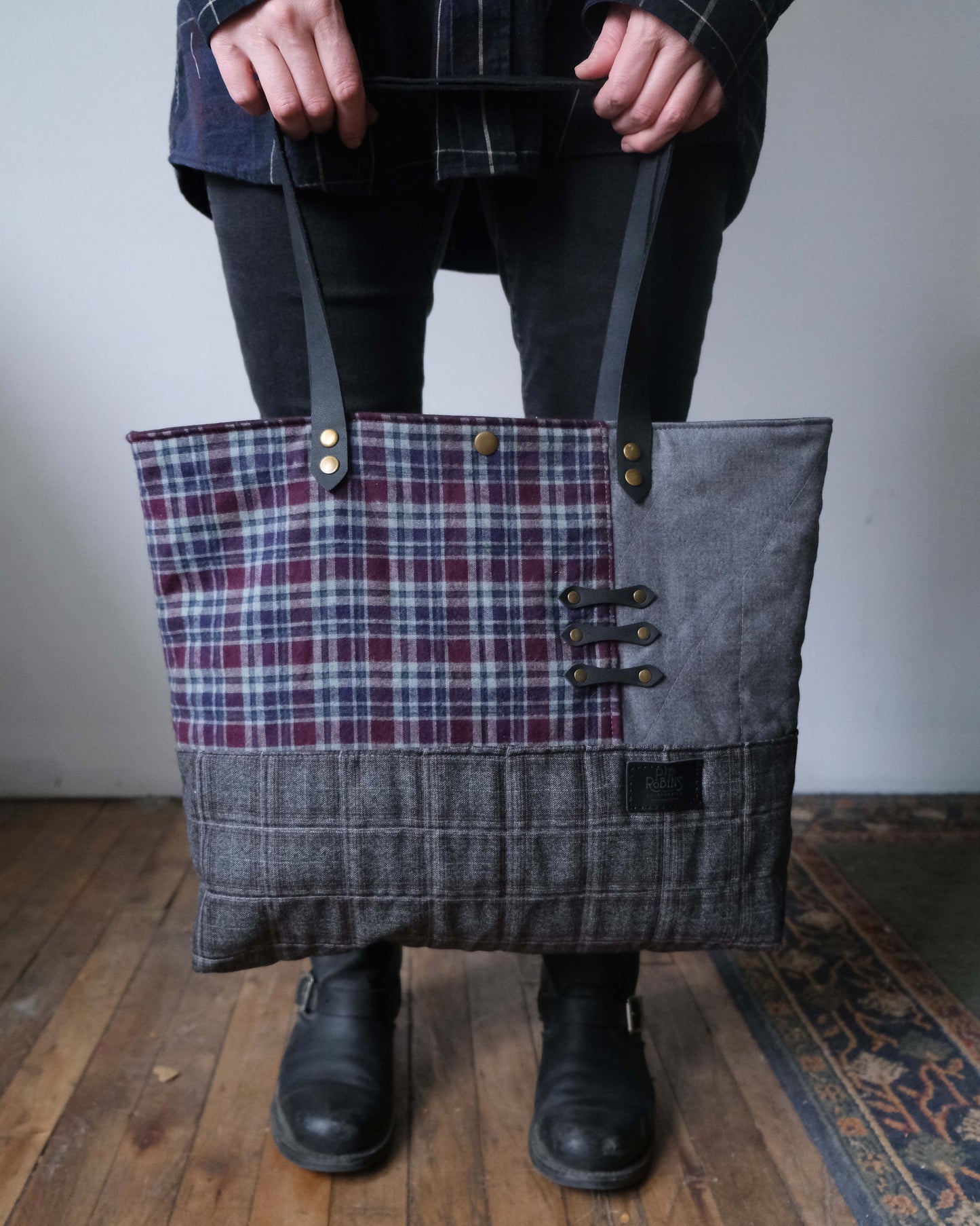 Large Quilted Carry-All Tote No. 12