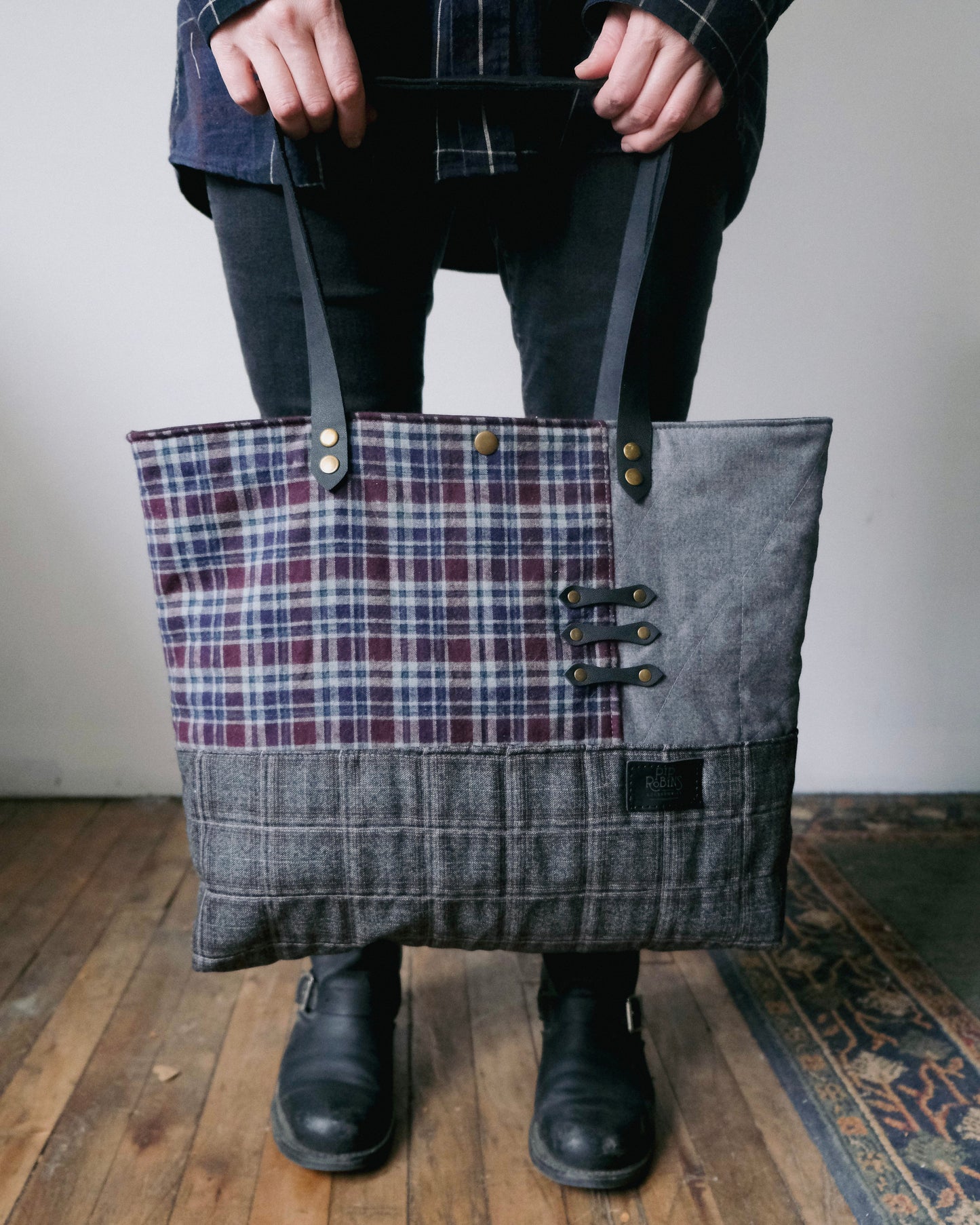 Large Quilted Carry-All Tote No. 12