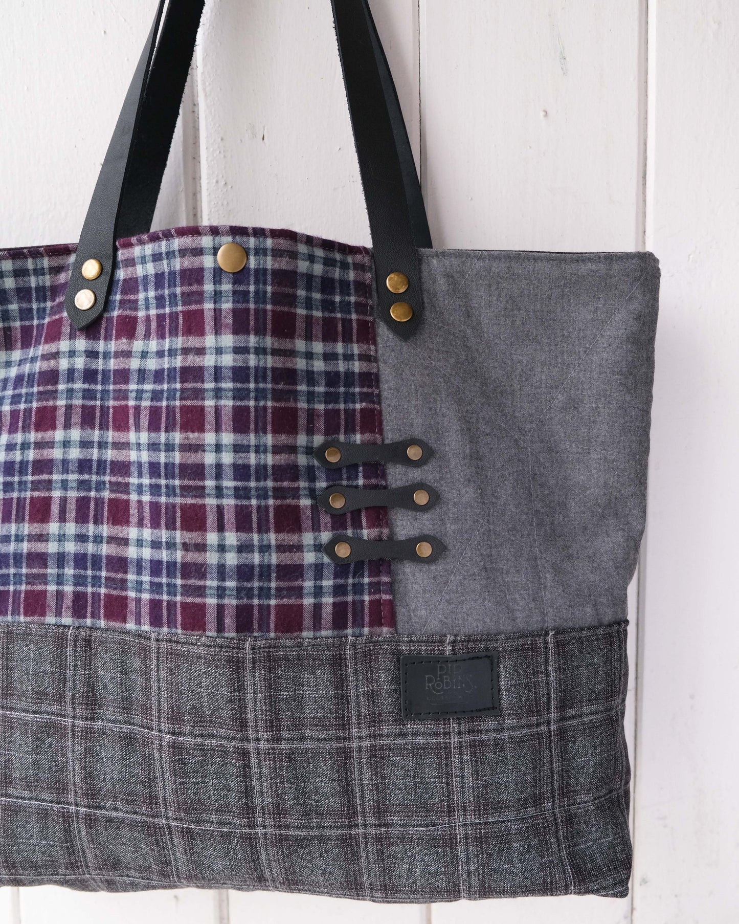 Large Quilted Carry-All Tote No. 12