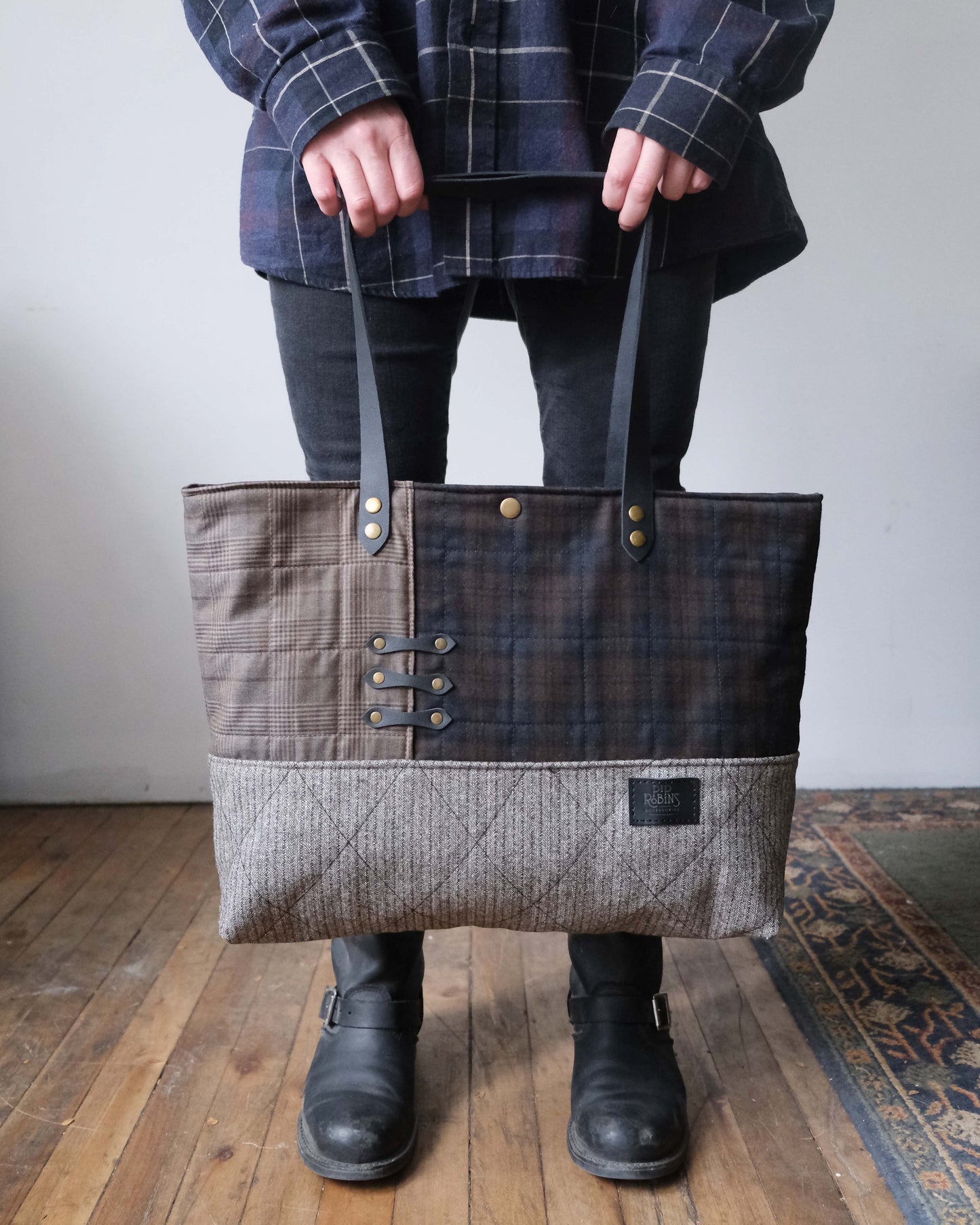 Large Quilted Carry-All Tote No. 13