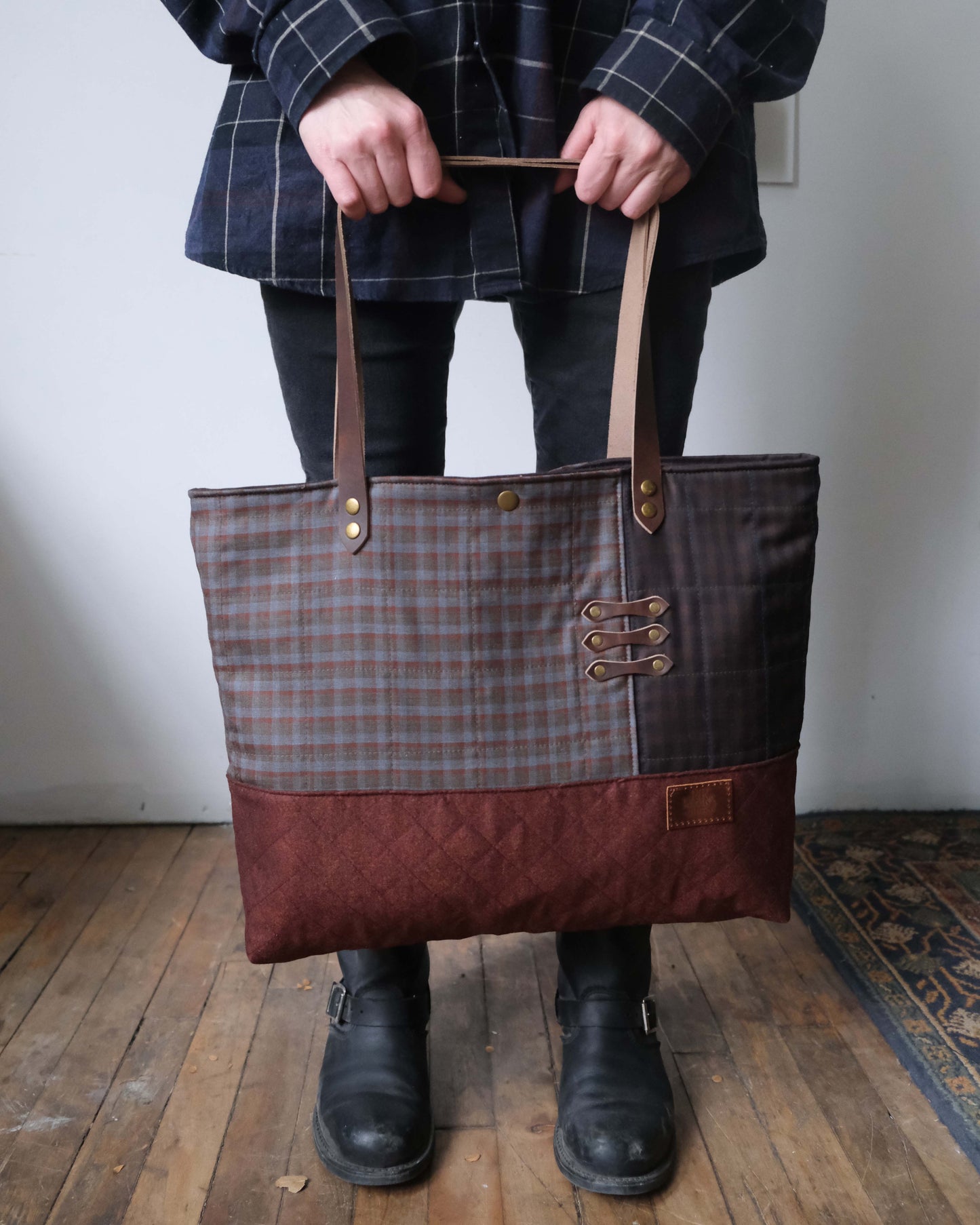 Large Quilted Carry-All Tote No. 15