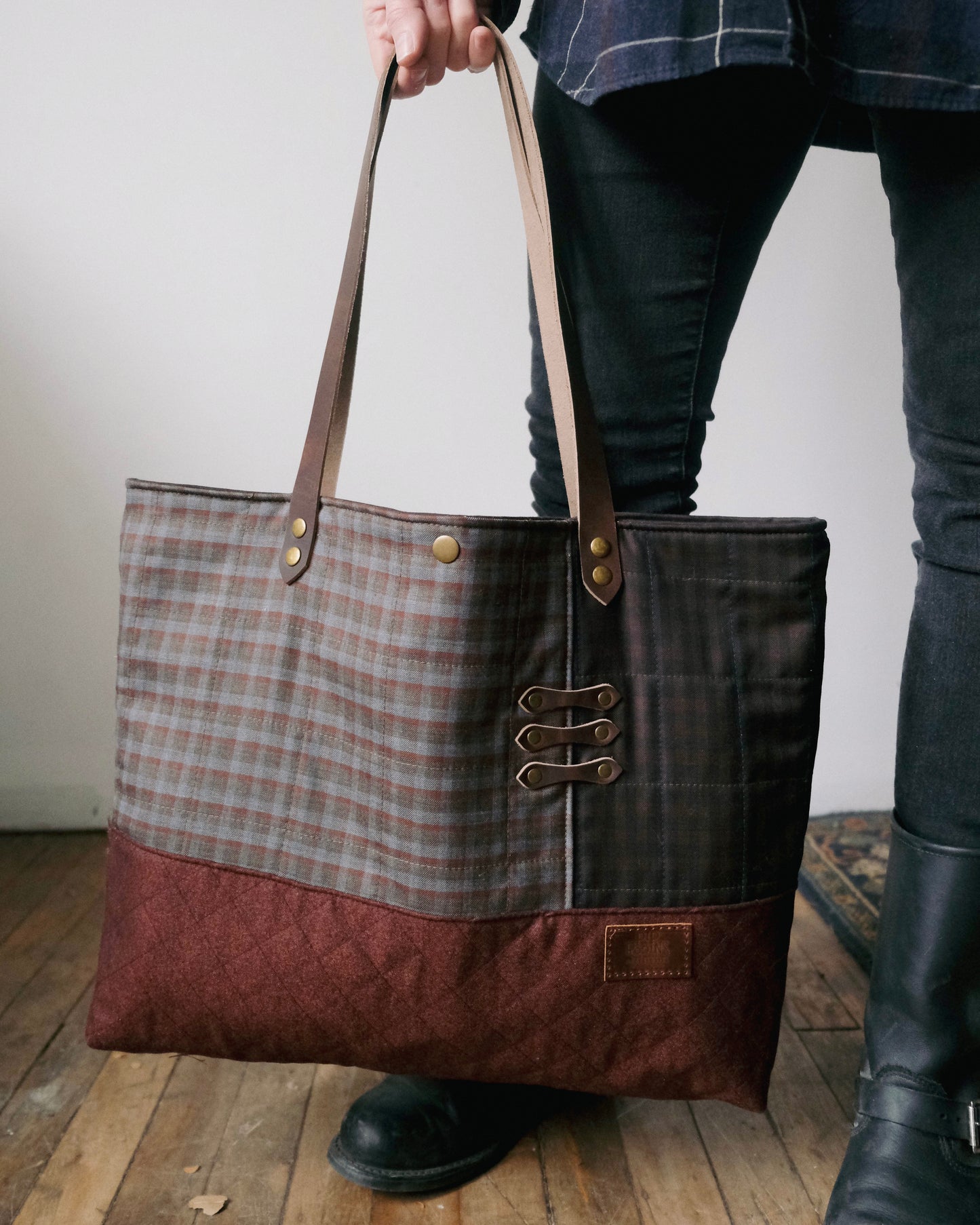 Large Quilted Carry-All Tote No. 15