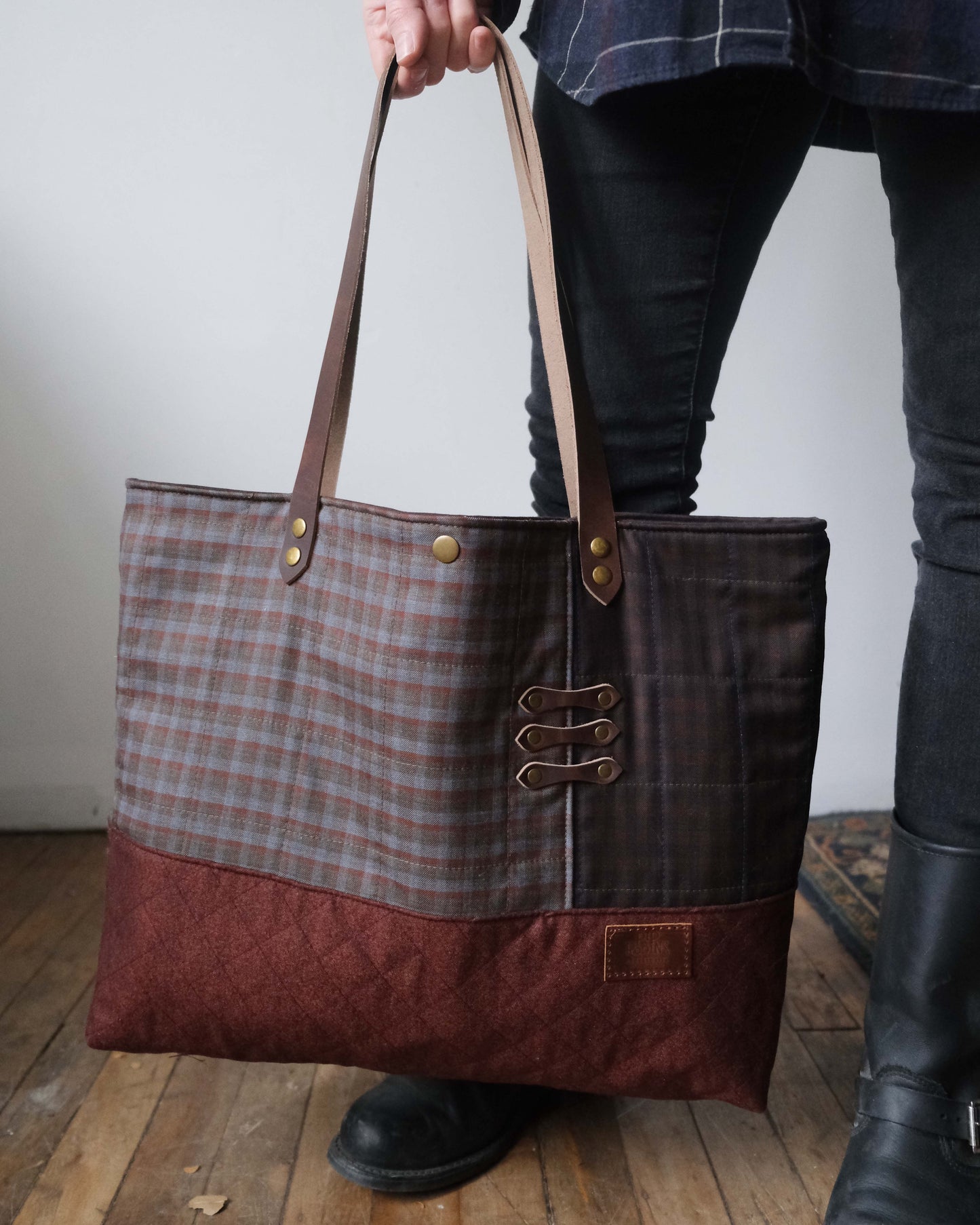 Large Quilted Carry-All Tote No. 15