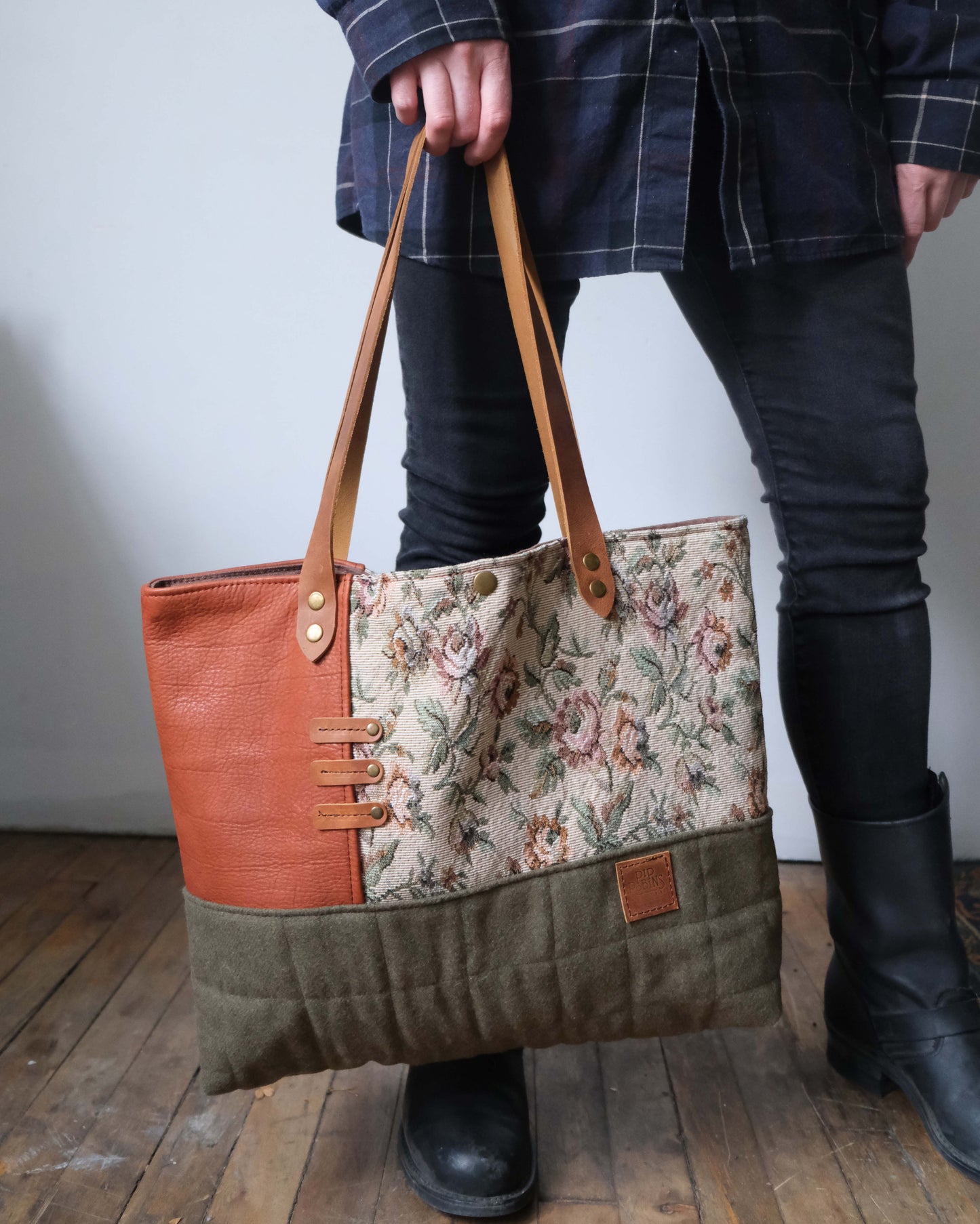 Large Quilted Carry-All Tote No. 22