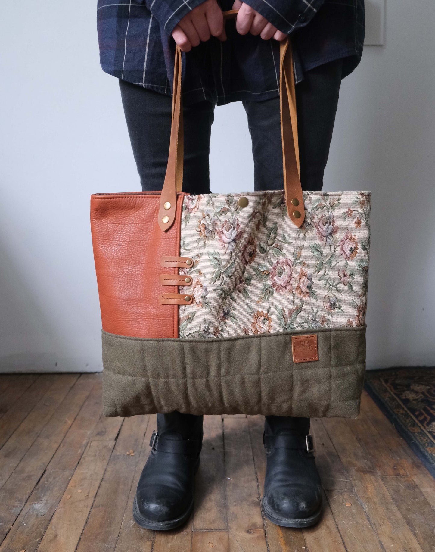 Large Quilted Carry-All Tote No. 22