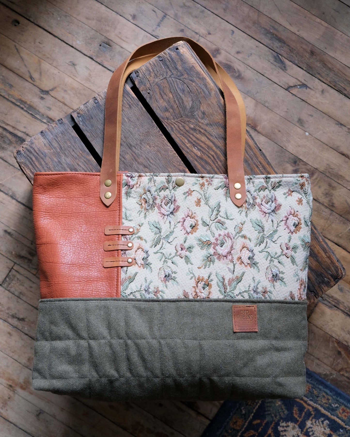 Large Quilted Carry-All Tote No. 22