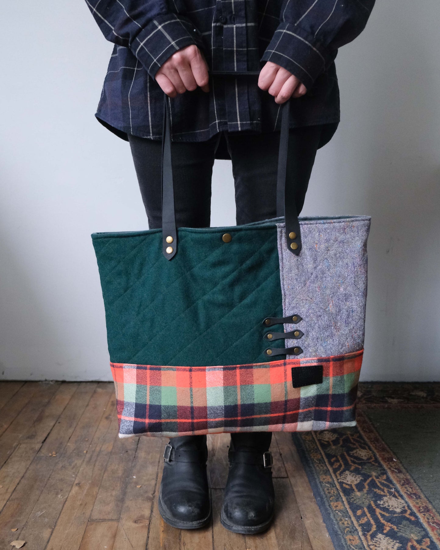 Large Quilted Carry-All Tote No. 7