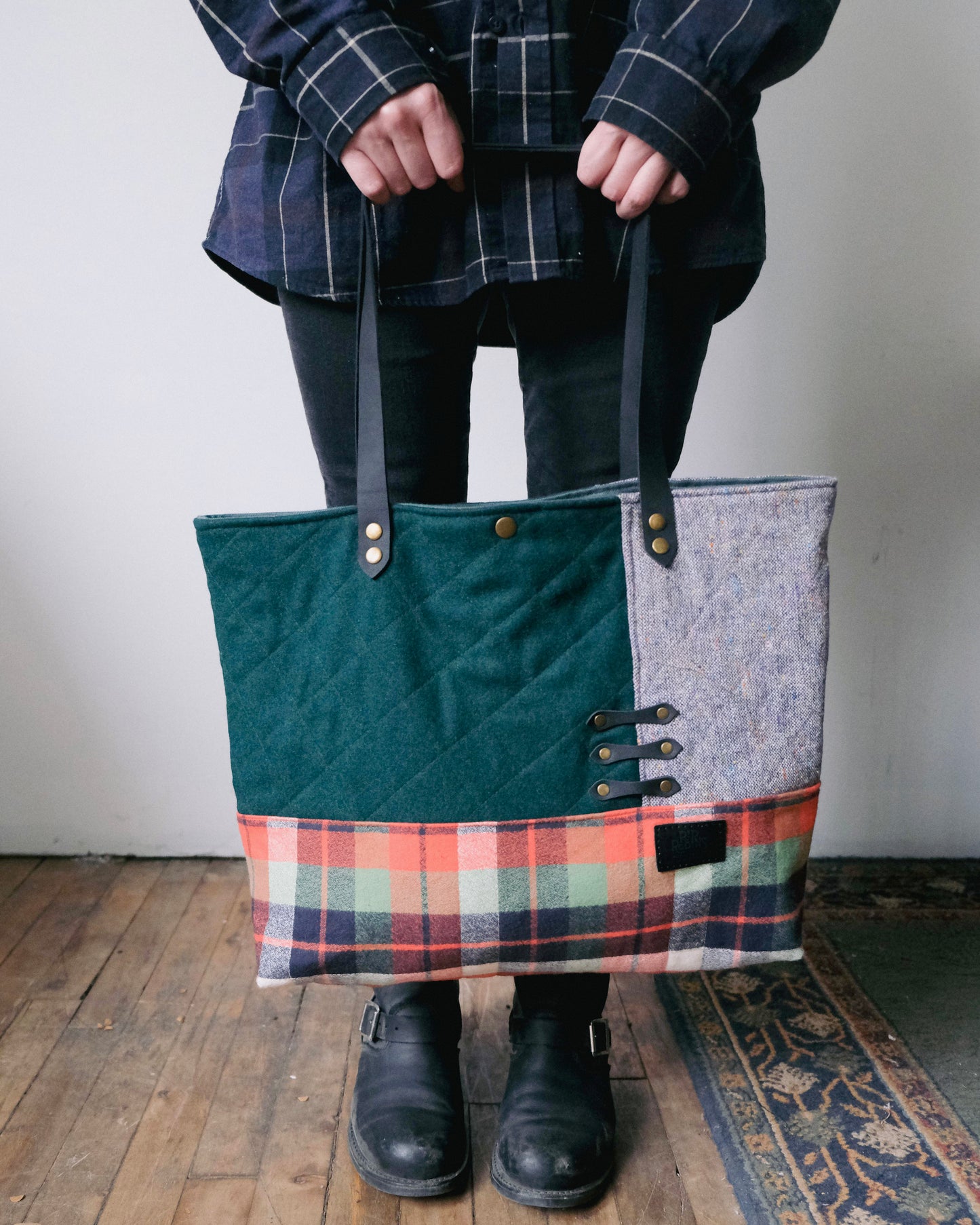 Large Quilted Carry-All Tote No. 7