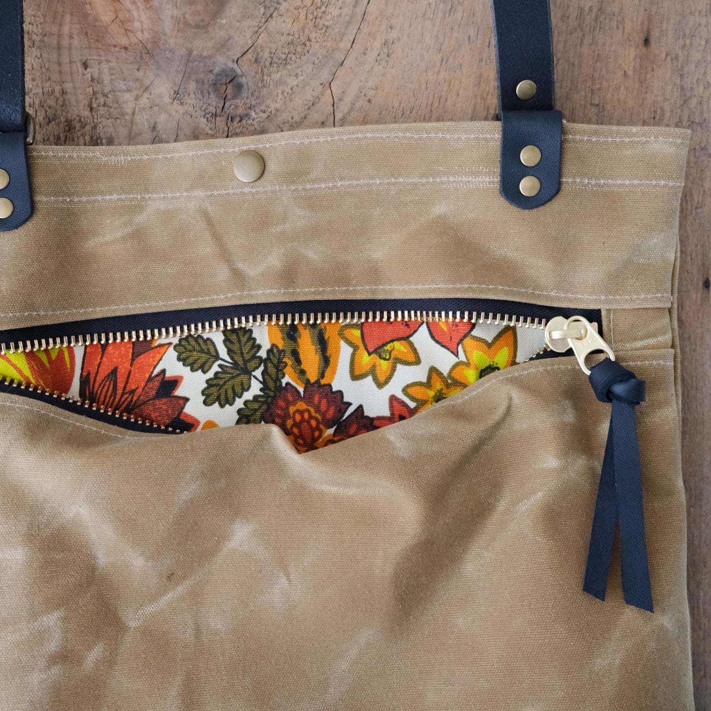 Convertible Backpack: Honey Waxed Canvas