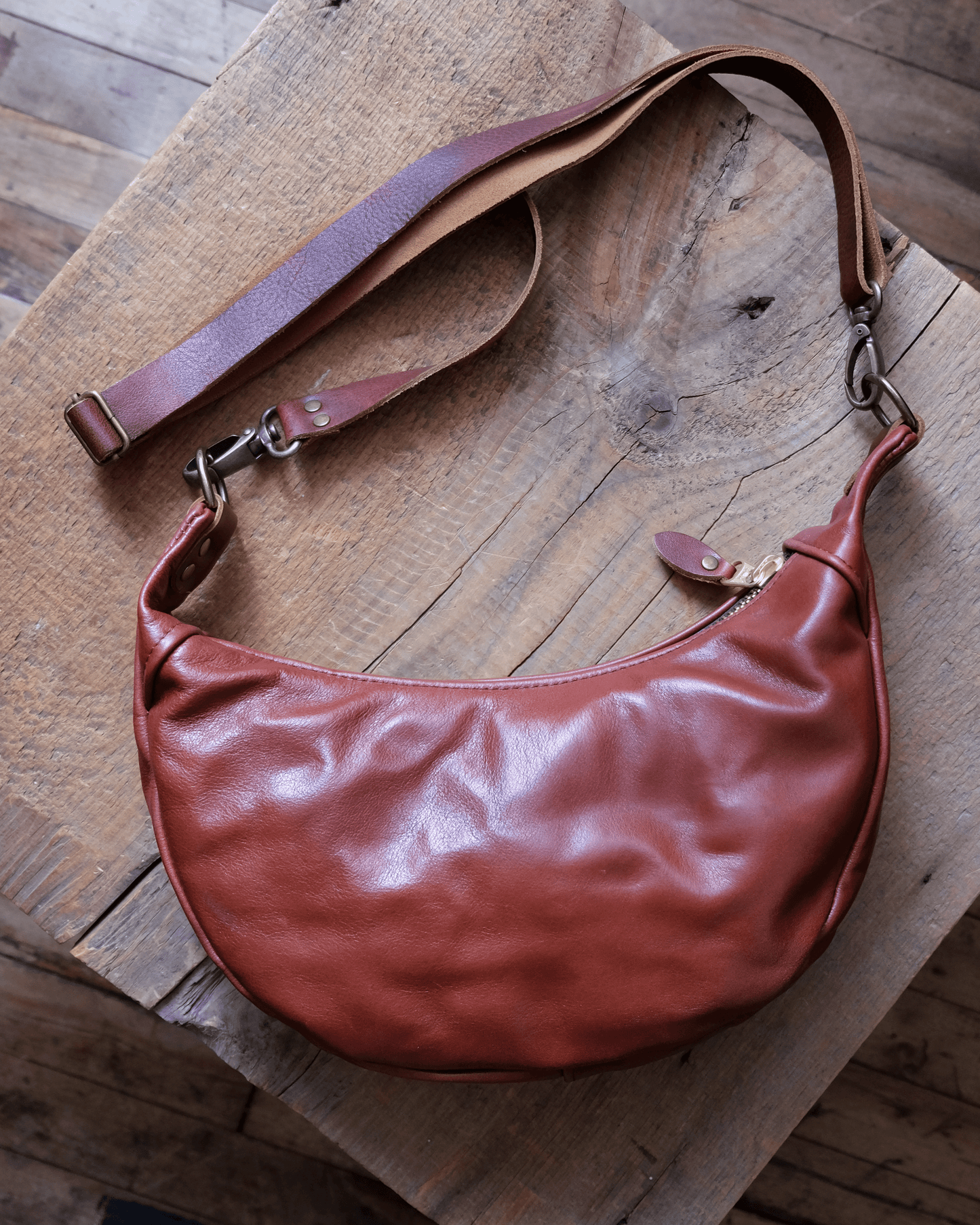 Mini Juno Bag: Auburn Brown