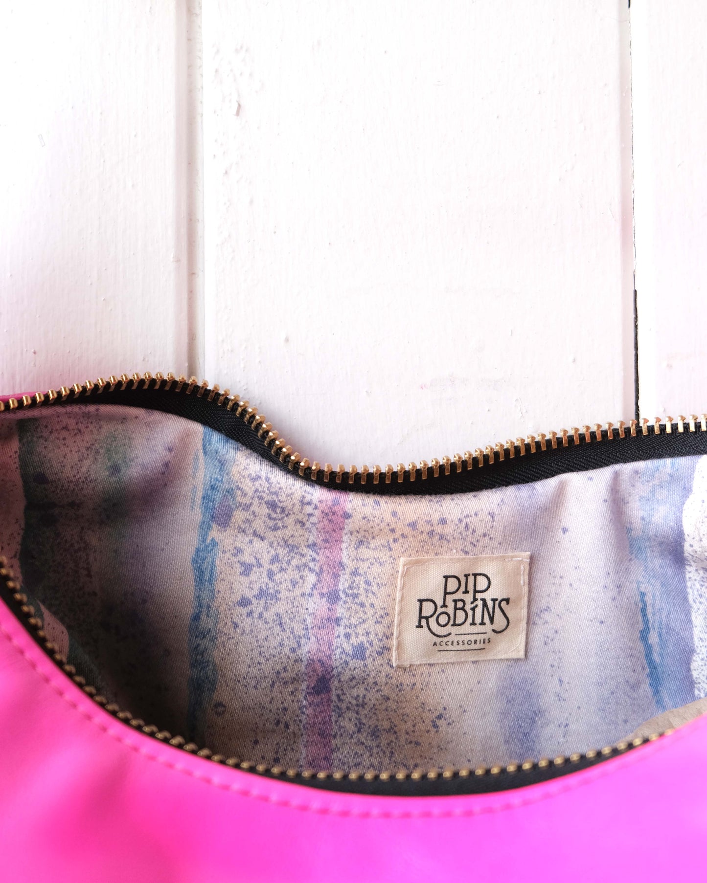 Juno Bag: Hot Pink and Brass