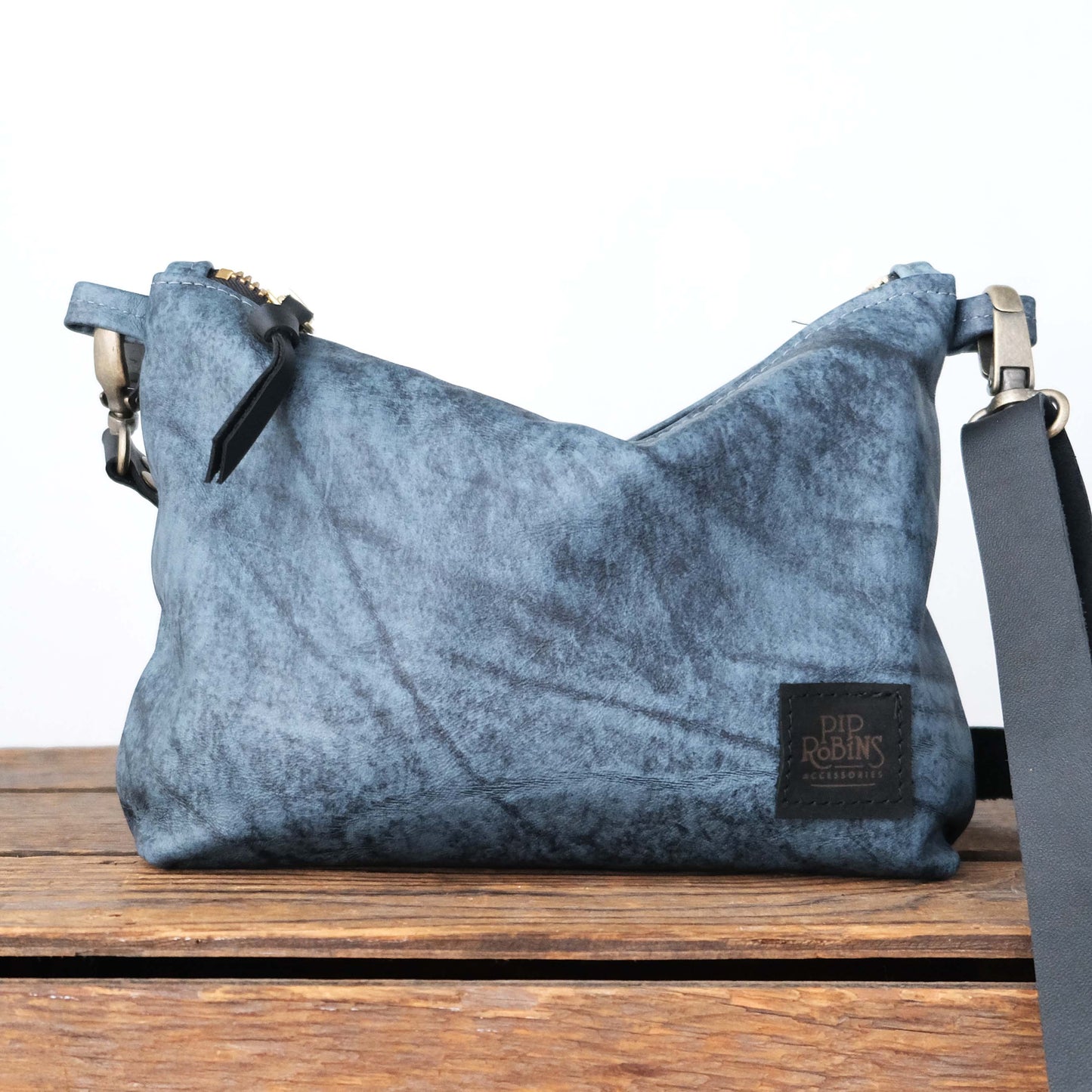 Suraya Crossbody Bag: Denim