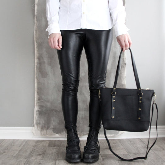 Mini Leighton Tote: Brass Hardware No. 19