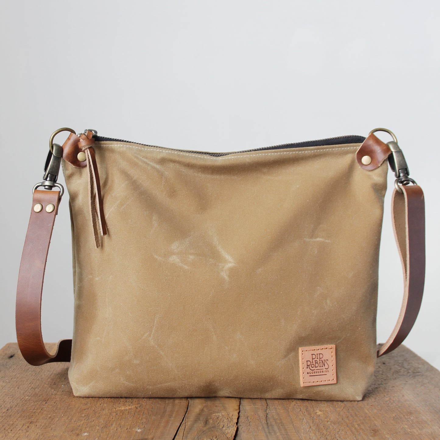 Waxed Canvas Day Bag Purse