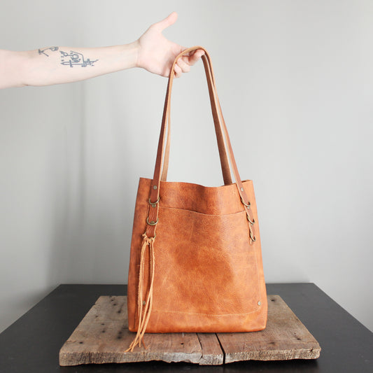 Copper Leather Everyday Tote III