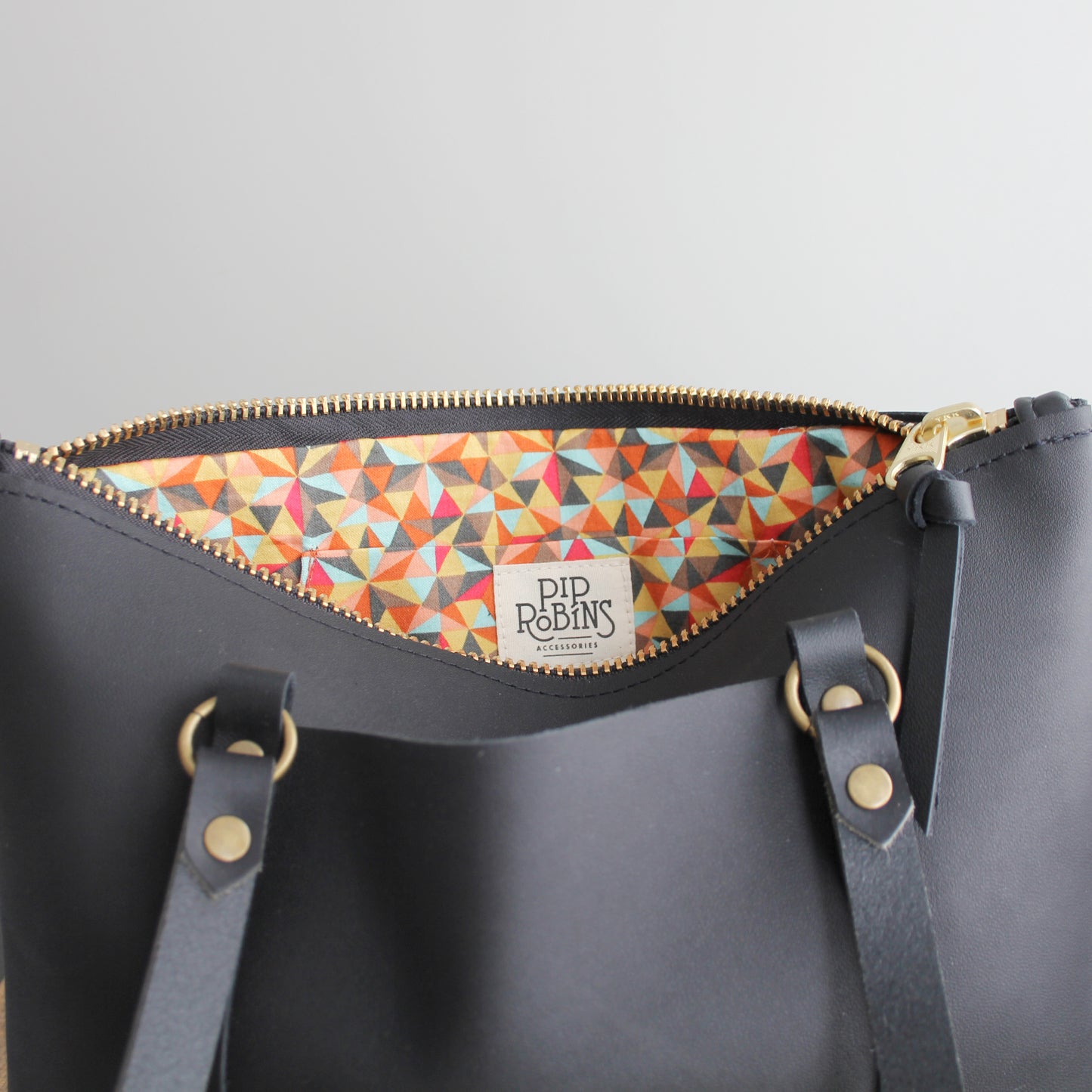 Mini Leighton Tote: Brass Hardware No. 19