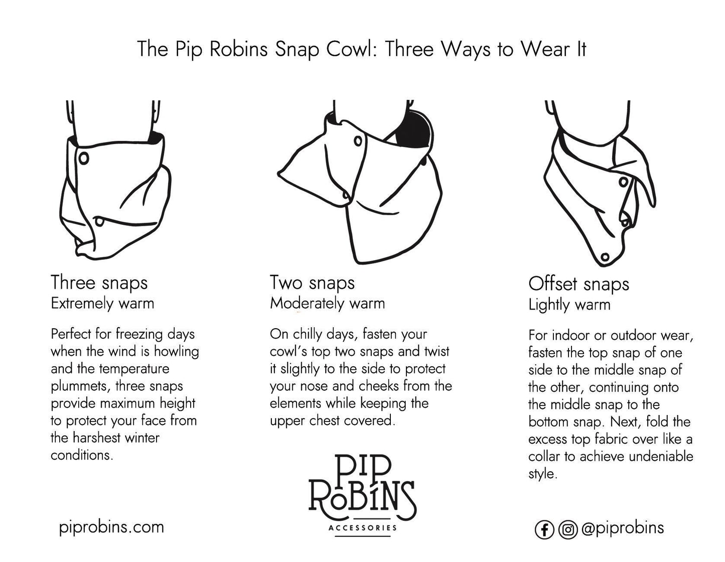 Snap Cowl Scarf No. 337