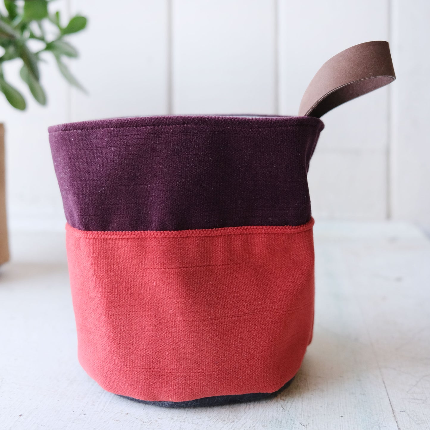 Two Tone Velvet Basket