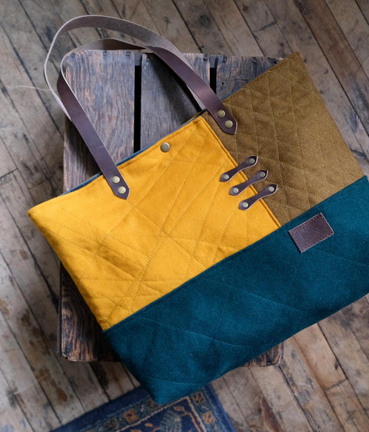 Large Quilted Carry-All Tote No. 2