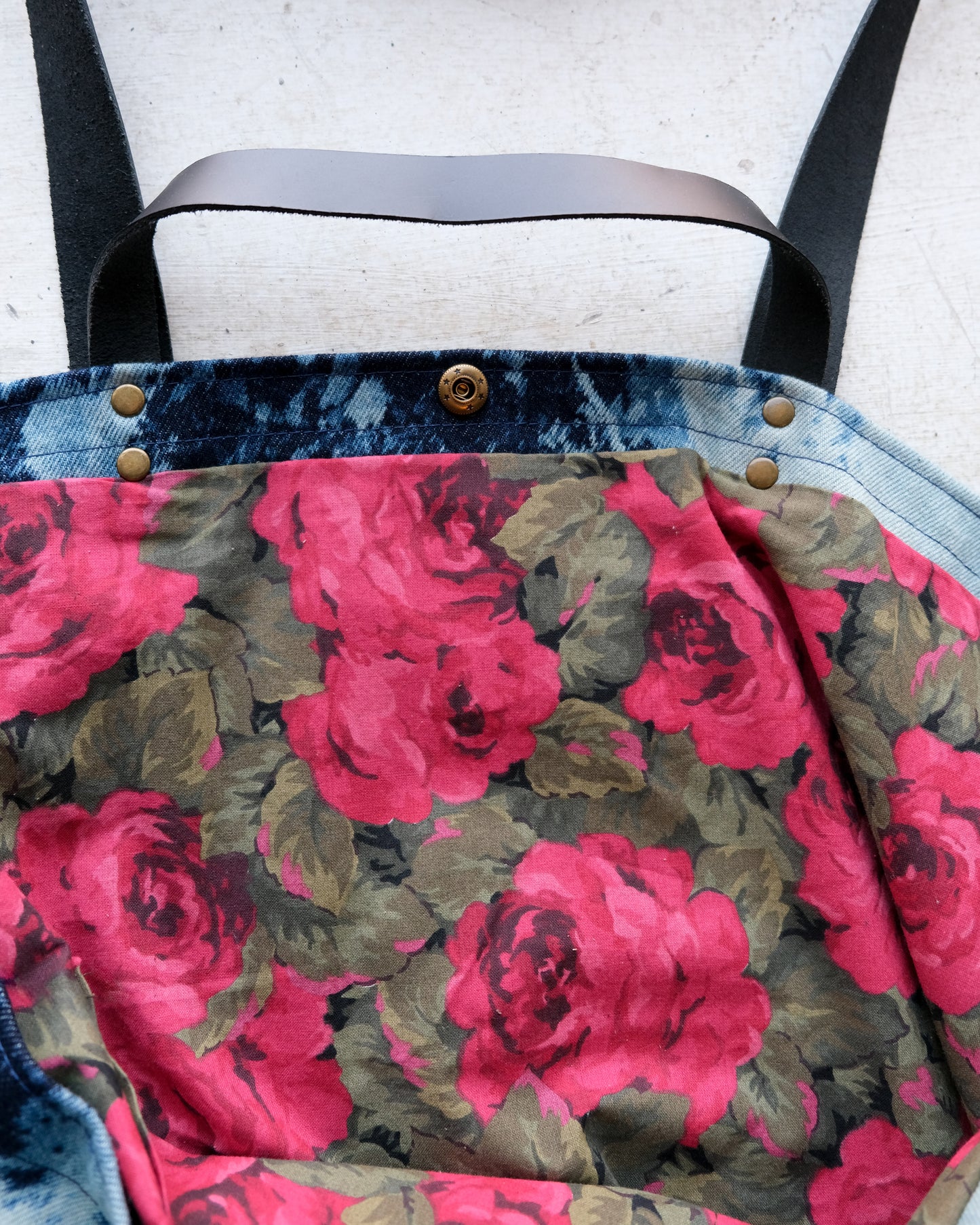 Galaxy Bleached Denim Maggie Bag