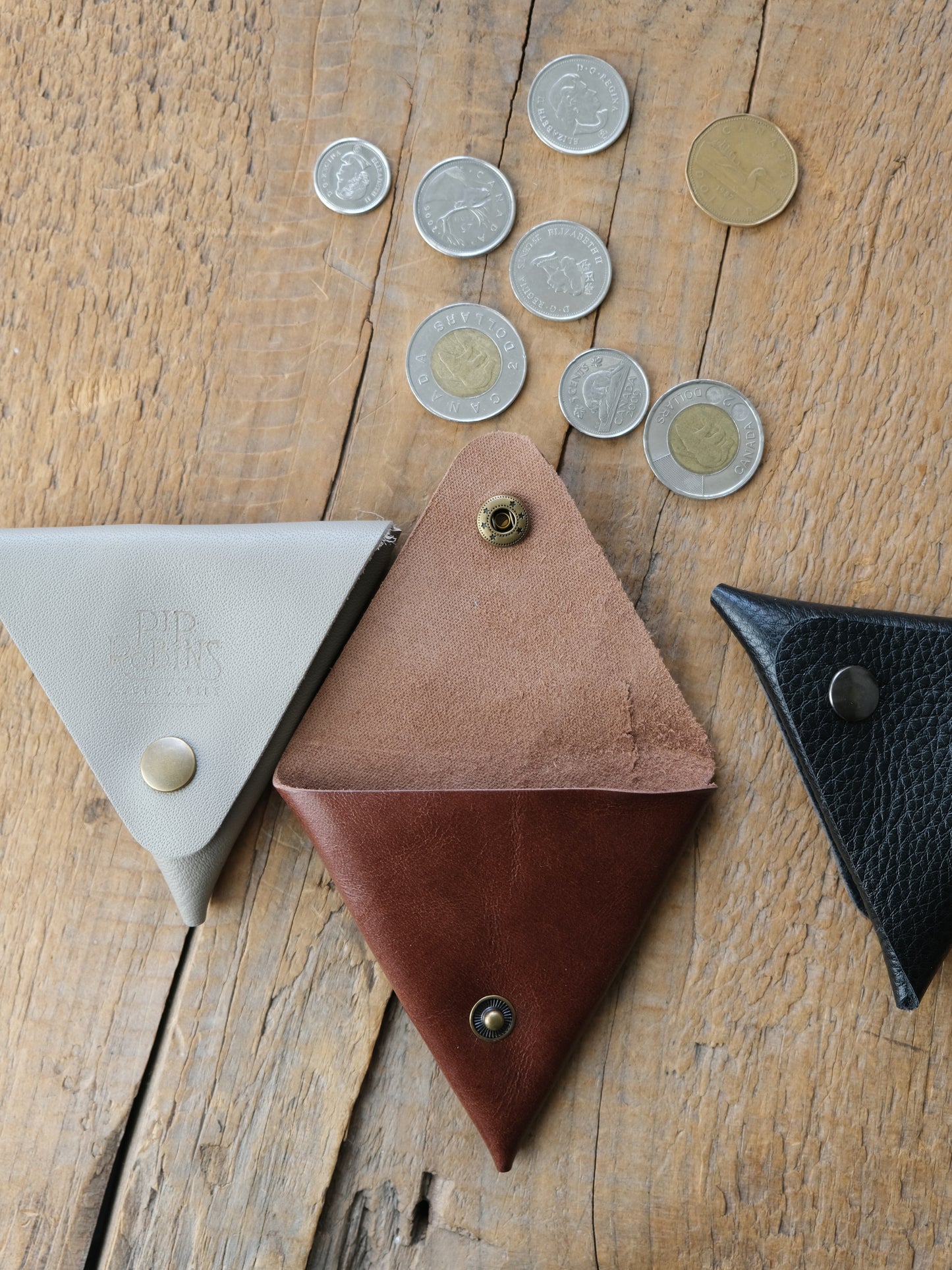 Triangle Coin Pouch: SET OF THREE