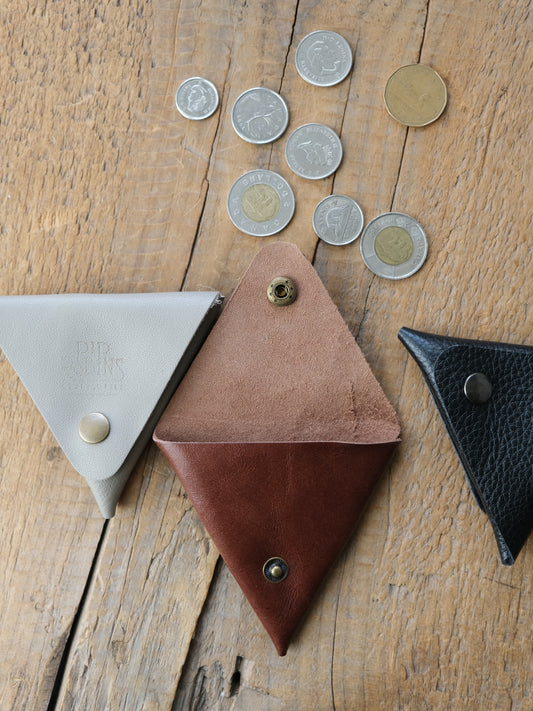 Triangle Coin Pouch: SET OF THREE