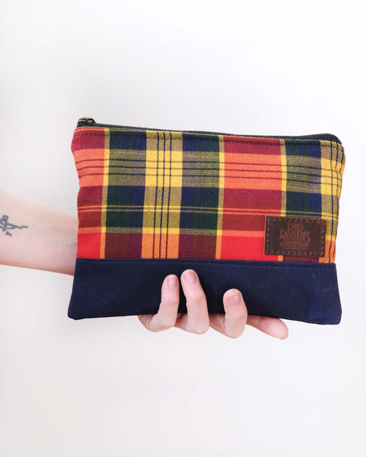 Quilted Tartan Clutch
