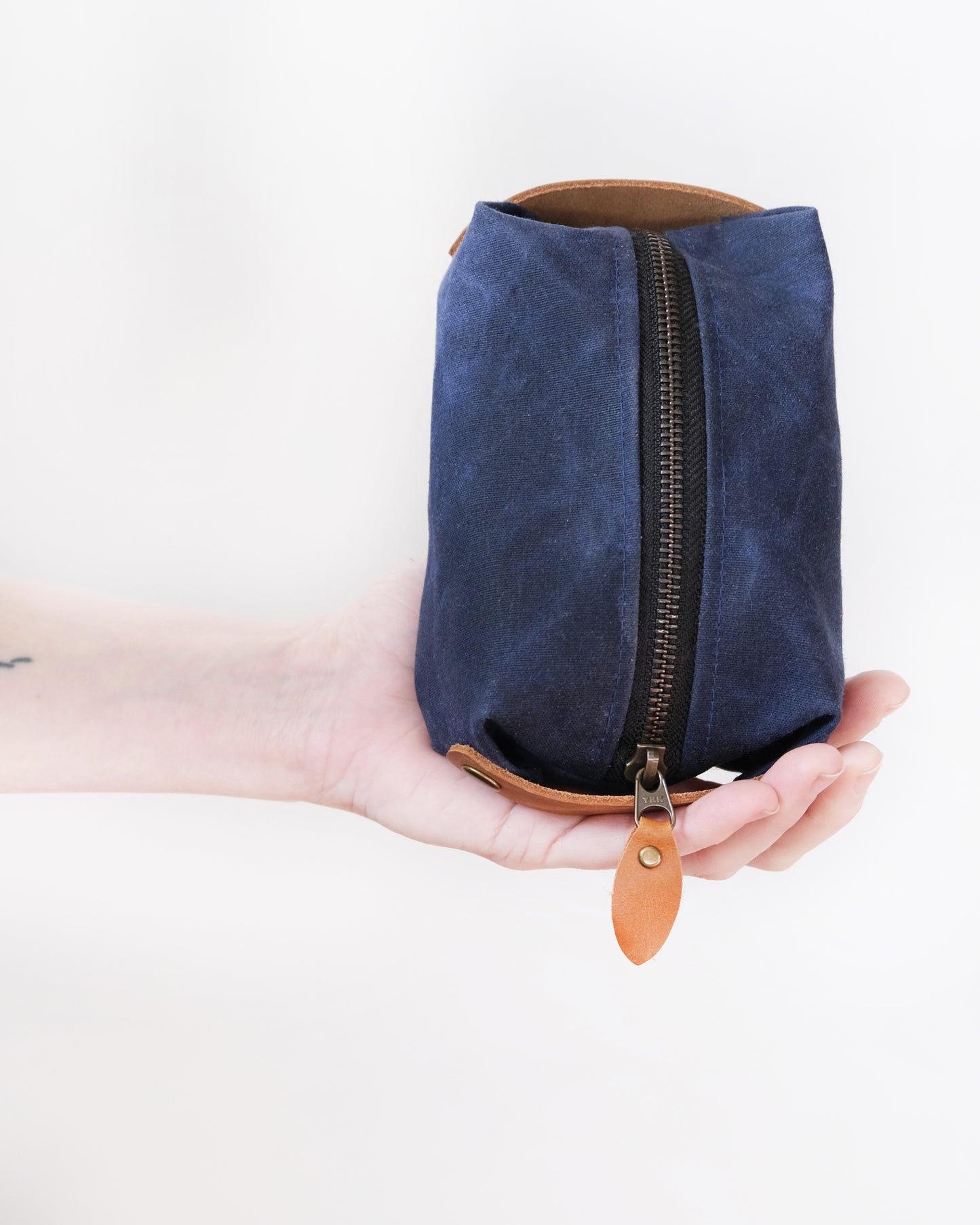 Waxed Canvas Box Pouch