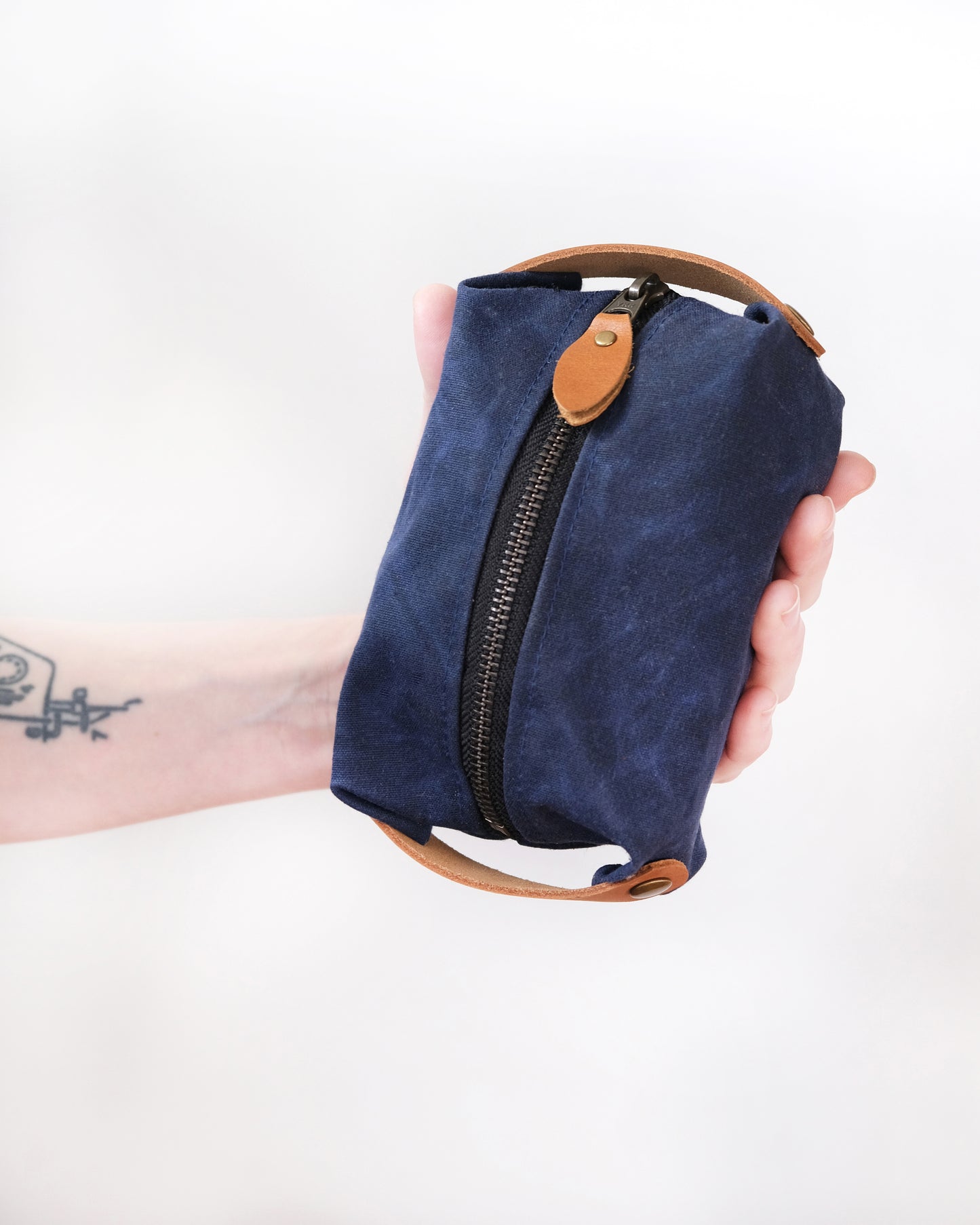 Waxed Canvas Box Pouch