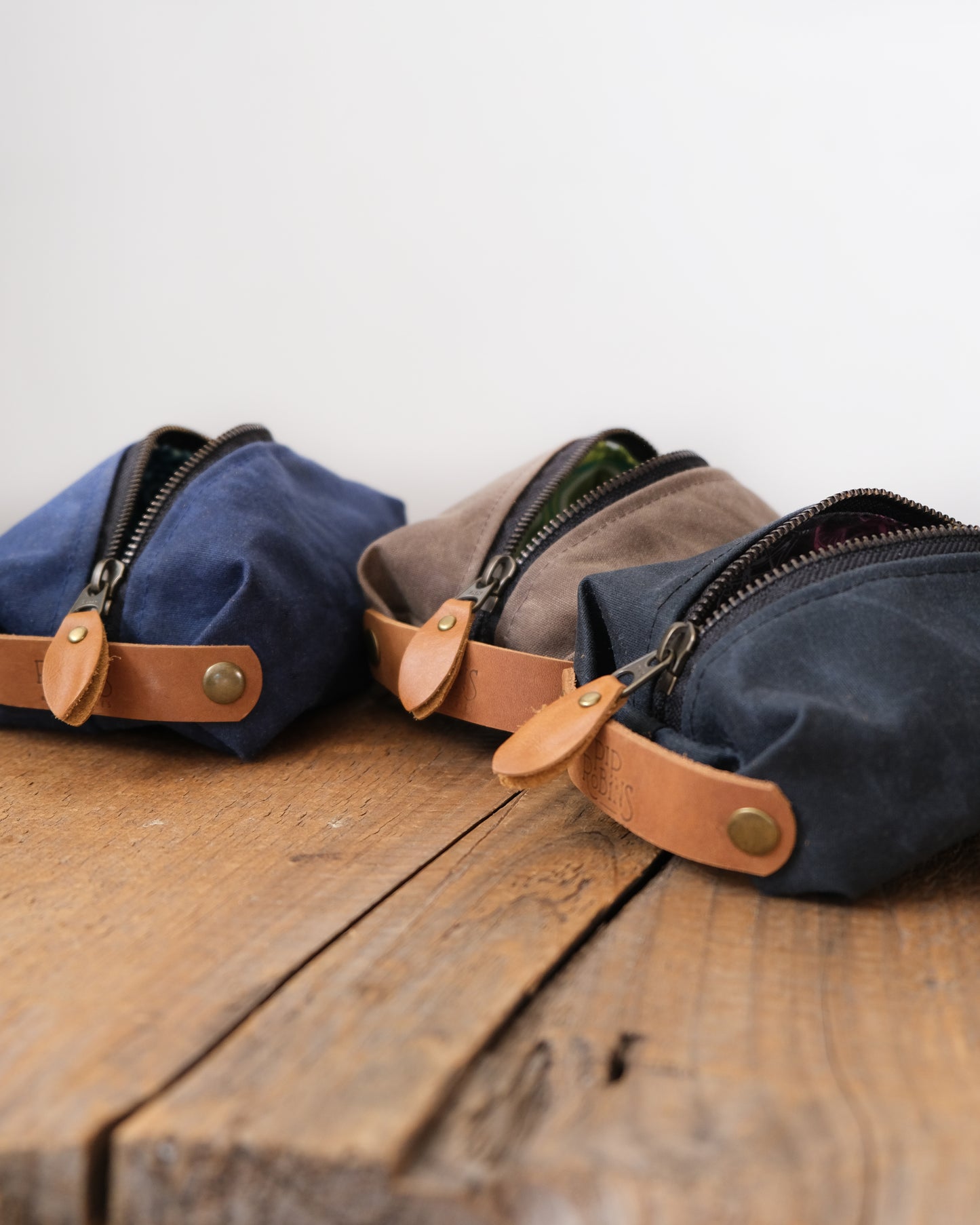 Waxed Canvas Box Pouch