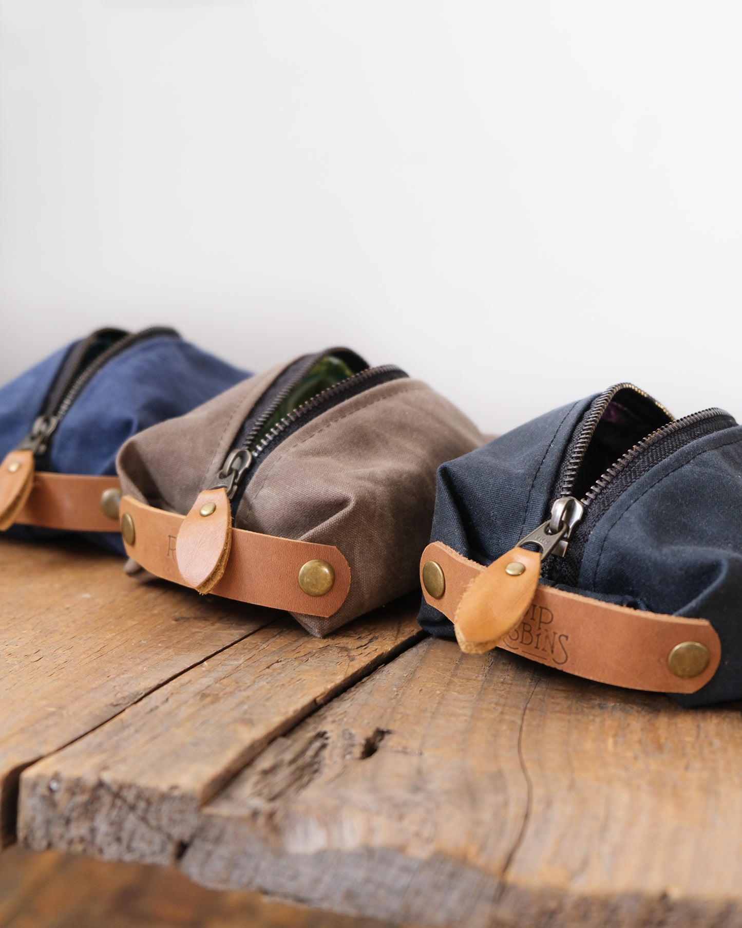 Waxed Canvas Box Pouch