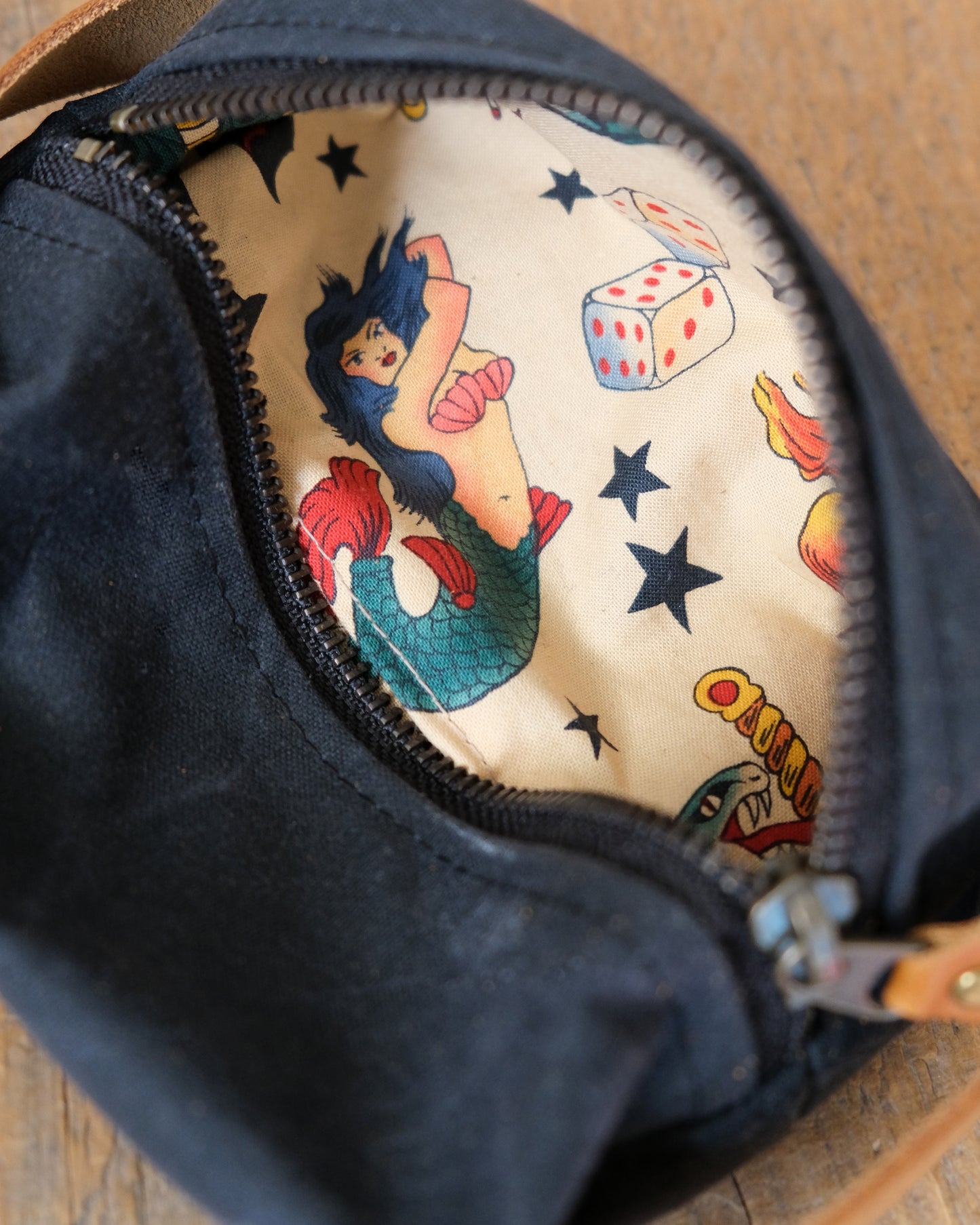 Waxed Canvas Box Pouch