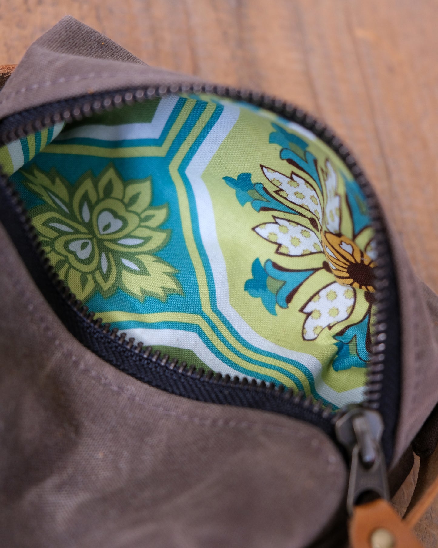 Waxed Canvas Box Pouch