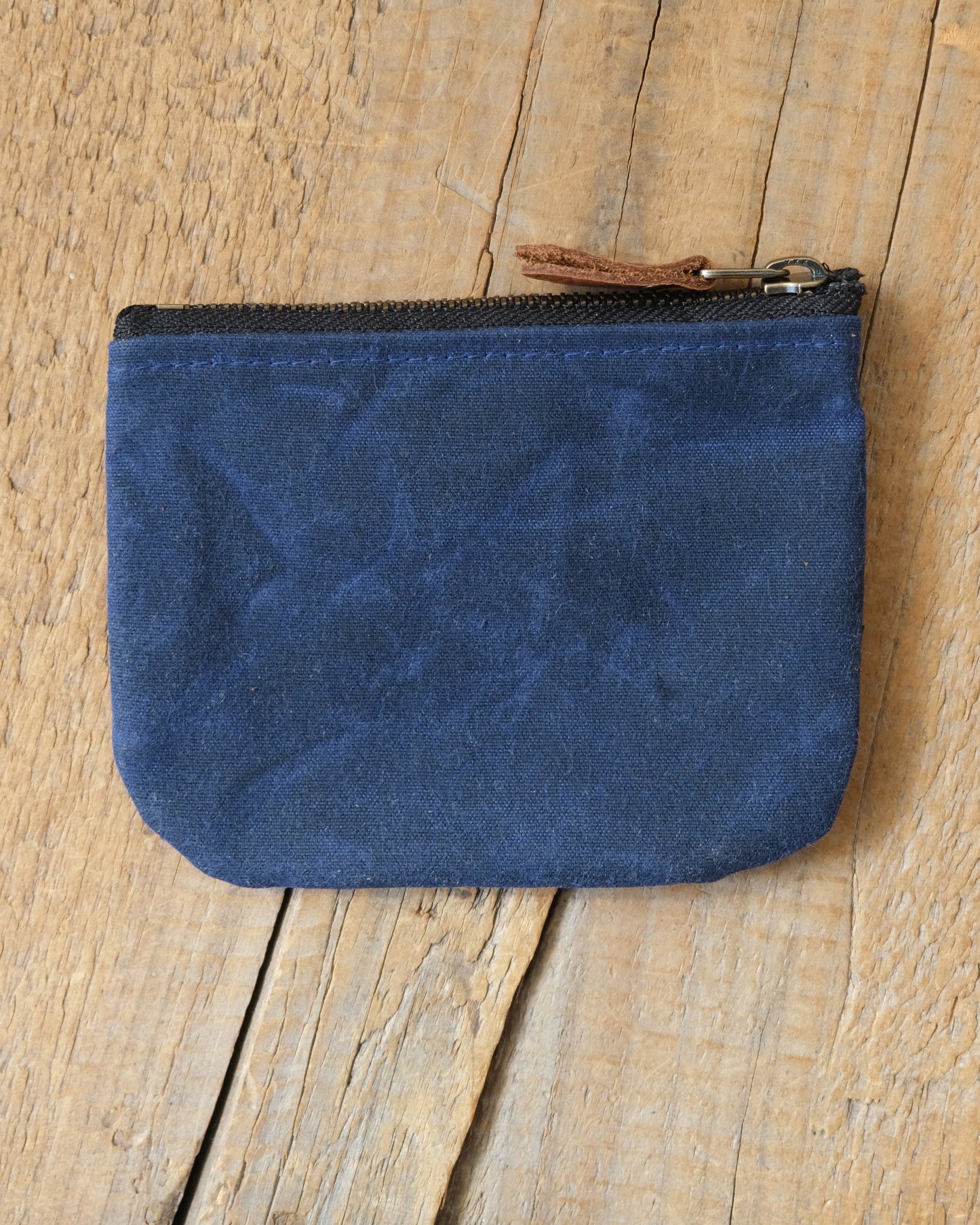 Waxed Canvas Zipper Pouch