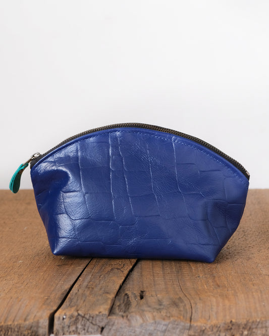 Max Lex Pouch: Cobalt Leather
