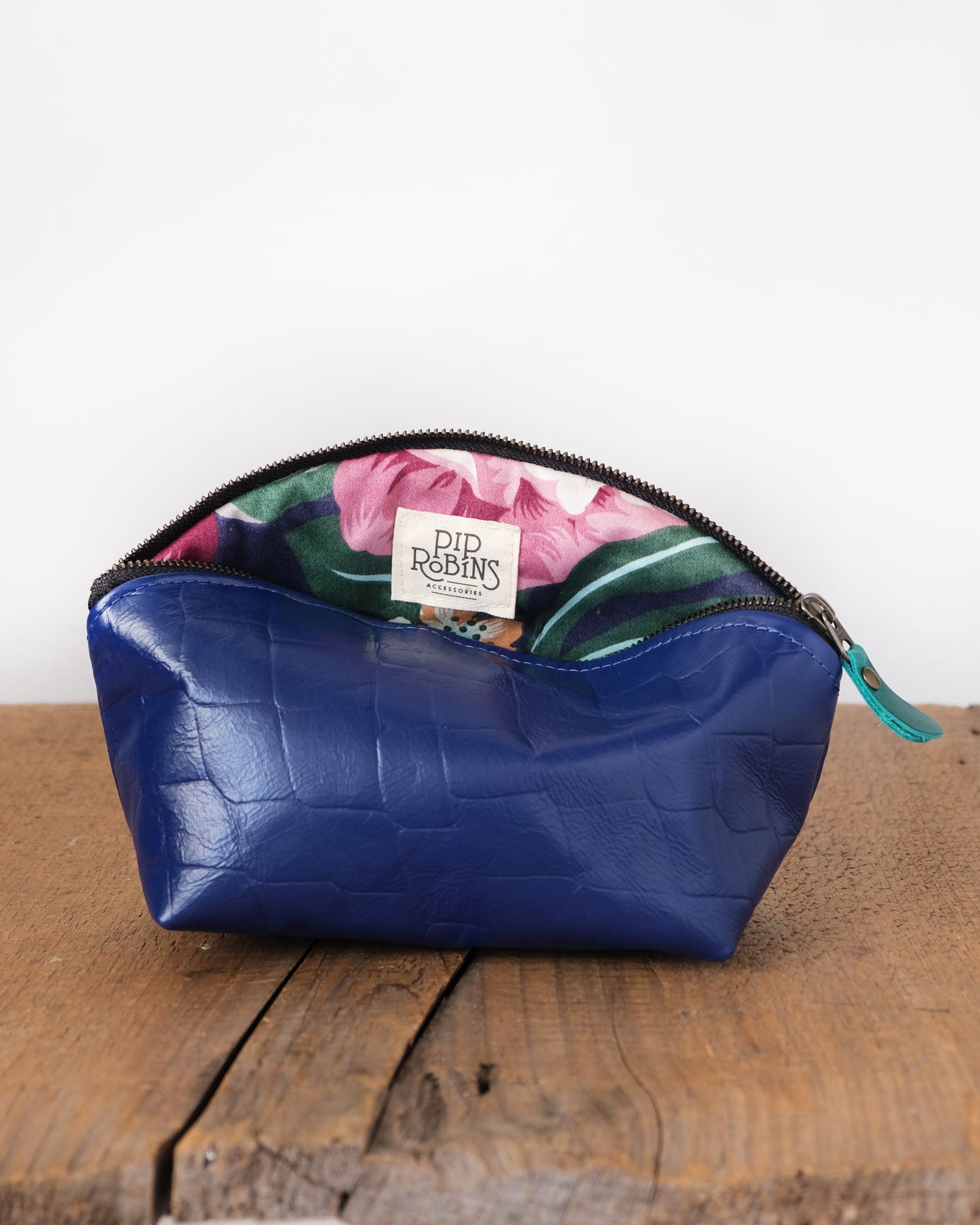 Max Lex Pouch: Cobalt Leather