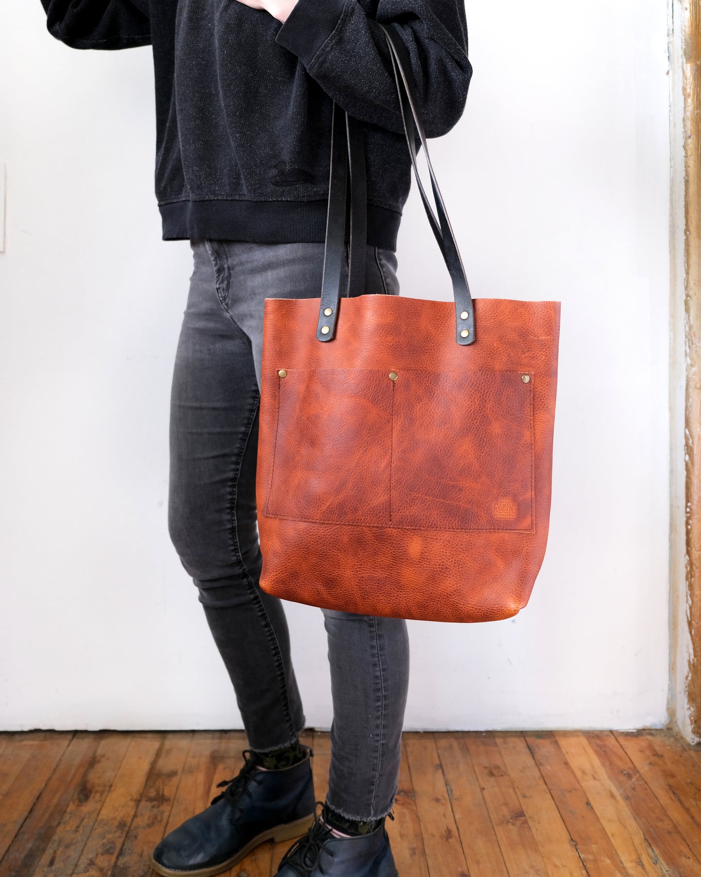 Hot Pepper Leather Everyday Tote No. 10