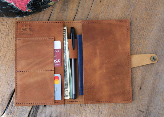 Passport Wallet: Cognac