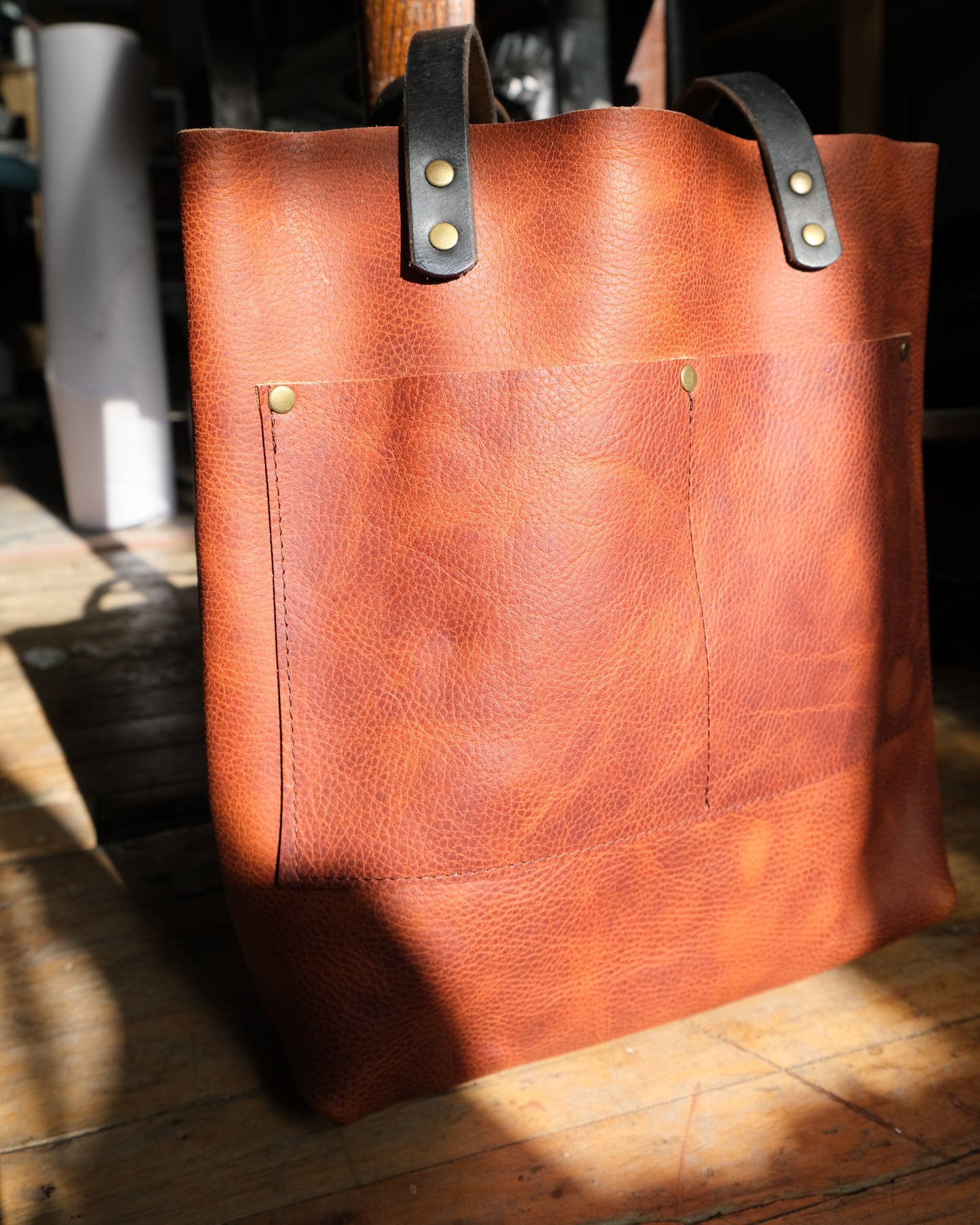 Hot Pepper Leather Everyday Tote No. 10