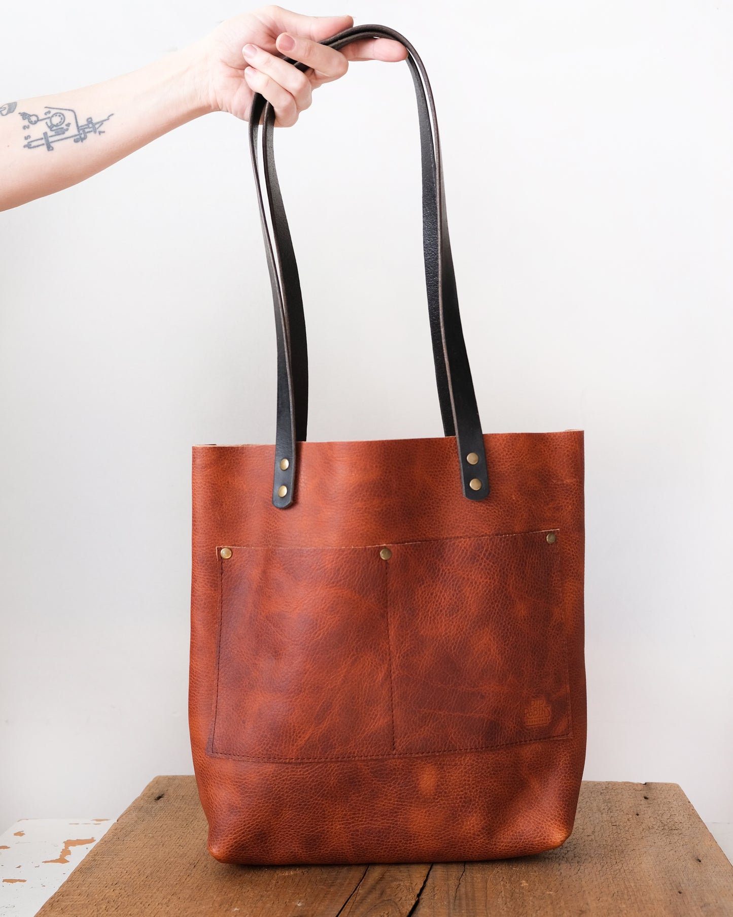 Hot Pepper Leather Everyday Tote No. 10